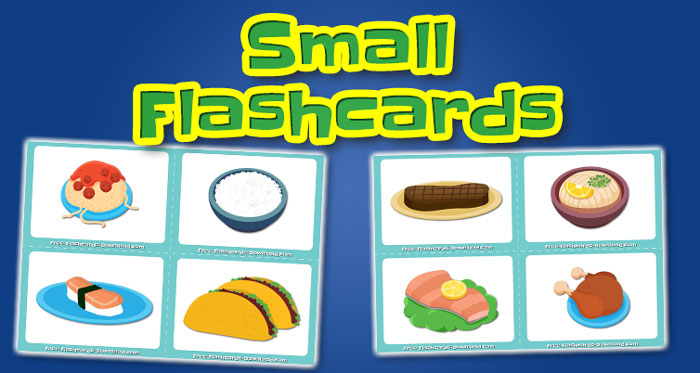 food small flashcards set1